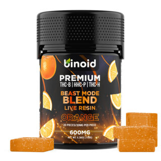 -B:THC-H:HHC-P Gummies - Beast Mode Blend Orange - 600mg - By Binoid