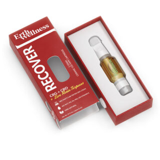 Live Resin CBD Vape Cartridge with CBG - Recover Blend - 2g - Erth Wellness