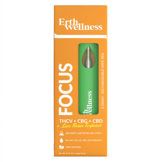 THCV:CBG:CBD Live Resin Disposable Device - Focus Blend Disposable - 2g - By Erth Wellness