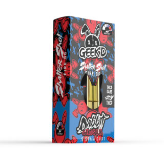 Delta 8 THC Vape Cartridge with THC-A + THC-P - Shatter Shot & Fire OG - Geek'd