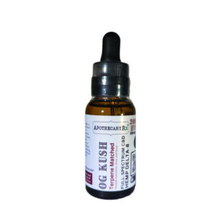 Apothecary RX - Delta 8 Tincture - Full Spectrum Oil - OG Kush - 2000mg