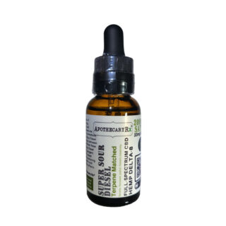 Apothecary RX - Delta 8 Tincture - Full Spectrum Oil - Super Sour Diesel- 2000mg