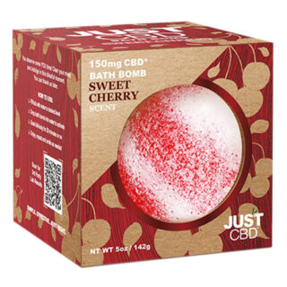 CBD Bath Bomb - Sweet Cherry Scent - JustCBD