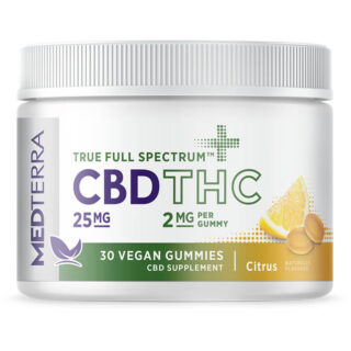 True Full Spectrum CBD + THC Gummies - Citrus - Medterra