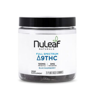 Full Spectrum Delta 9 THC Gummies - Blue Raspberry - NuLeaf Naturals