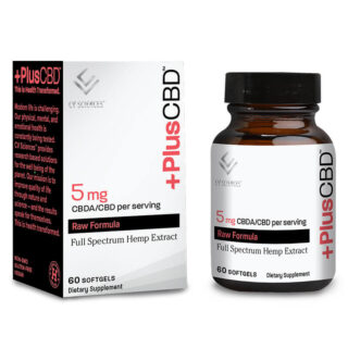 CBD Capsules - Raw Formula Full Spectrum CBD Softgels - 5mg - By PlusCBD Oil