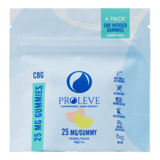 CBG Gummies - Assorted Fruit Flavors - 4-Pack - Proleve