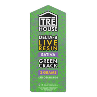 Weed Pen - D8 Live Resin Disposable Vape Pen - Green Crack - 2g by TRE House