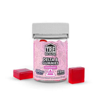 Delta 8 Gummies - Strawberry - by TRĒ House