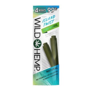 Island Twist Hemp Wraps - 4-Count Pack - Wild Hemp