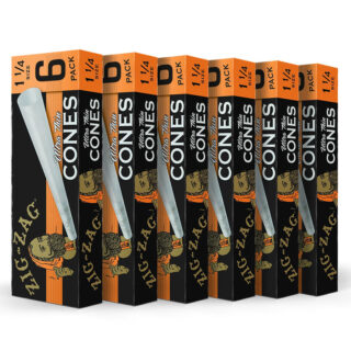 Zig-Zag - Cones - 1 1_4 Size Ultra Thin Cones - 6 Count - 6 Pack