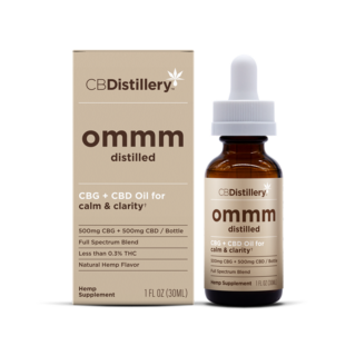 Calm & Clarity CBG + CBD Oil Tincture - CBDistillery 1000mg