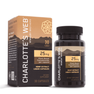 Full Spectrum Hemp Extract CBD Capsules - 25mg - Charlotte's Web