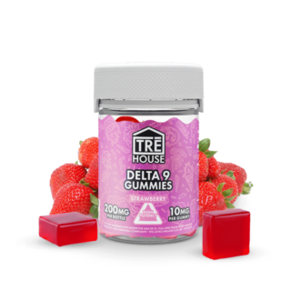 Delta 9 Gummies - Strawberry - TRĒ House